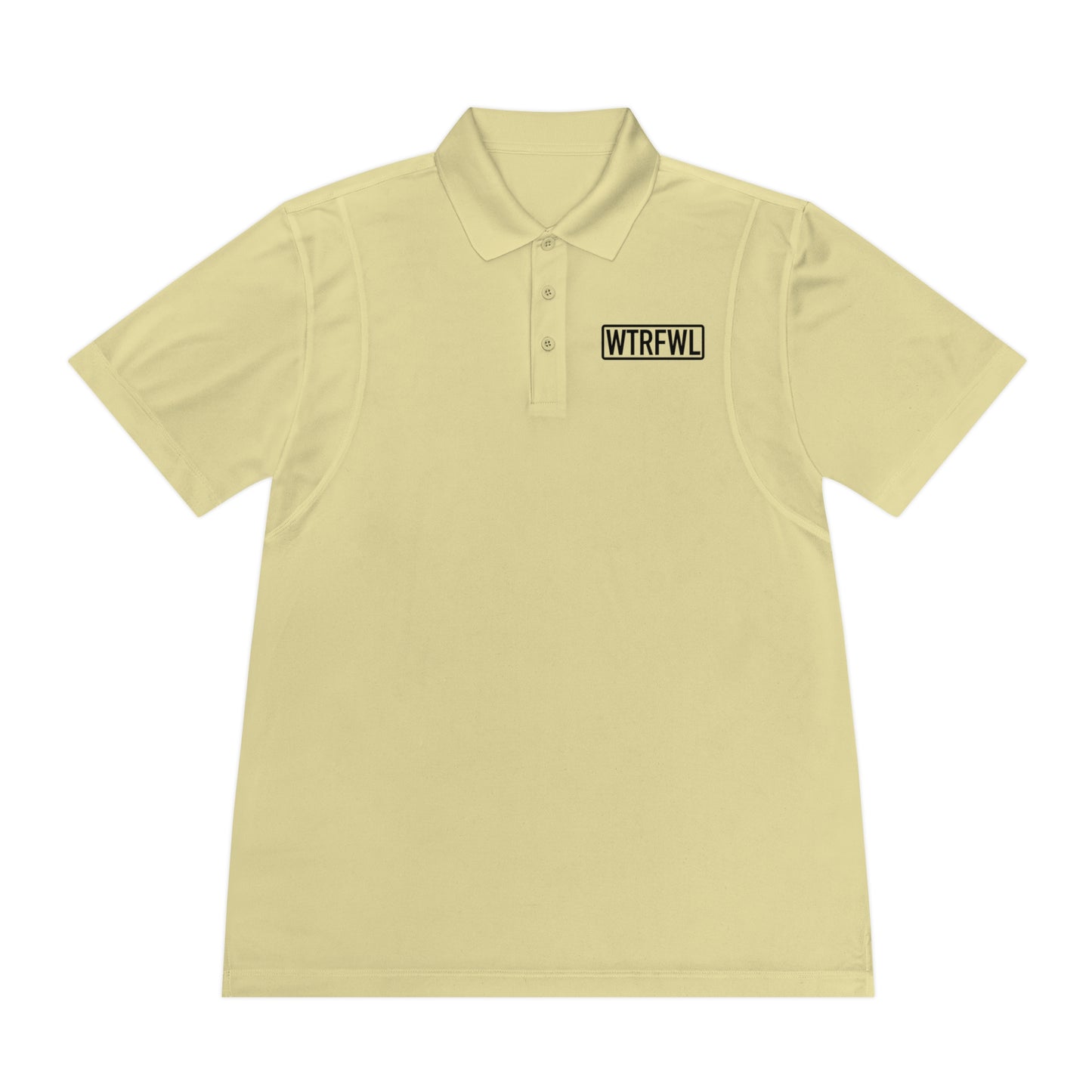 Men's Sport Polo Shirt - WTRFWL Black Logo Design