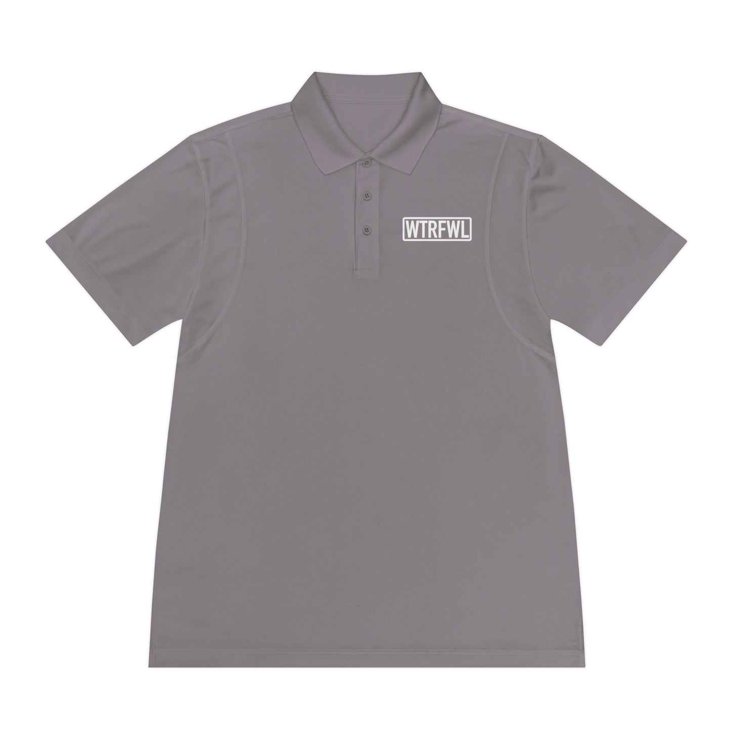 Men's Polo Shirt - WTRFWL White Logo Design
