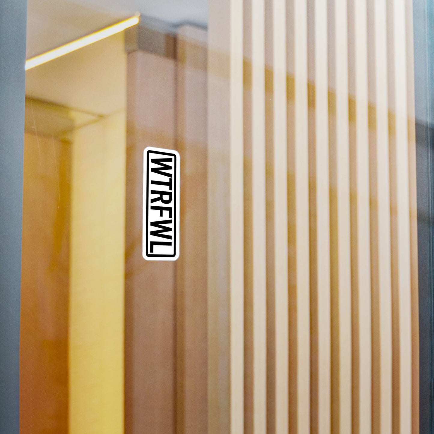 Stylish WTRFWL Kiss-Cut Vinyl Decals for Home Decor
