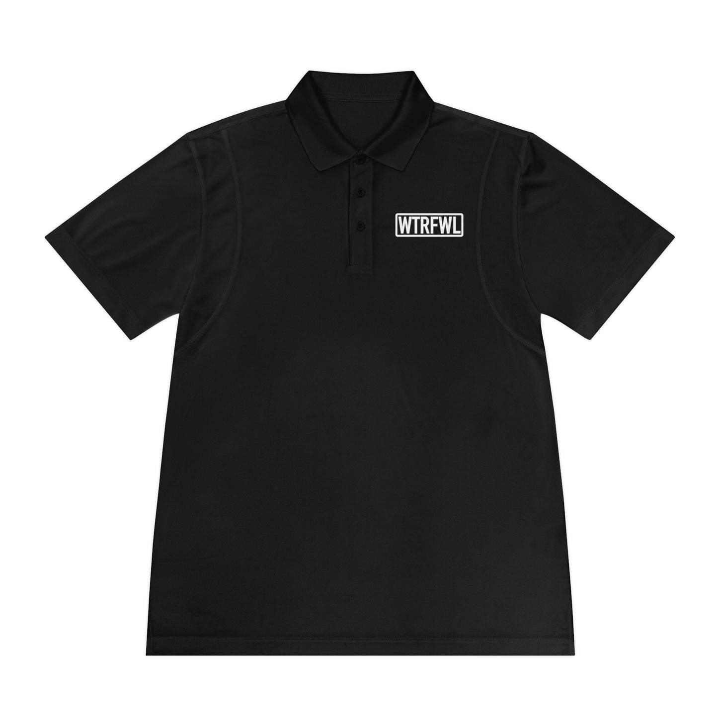 Men's Polo Shirt - WTRFWL White Logo Design
