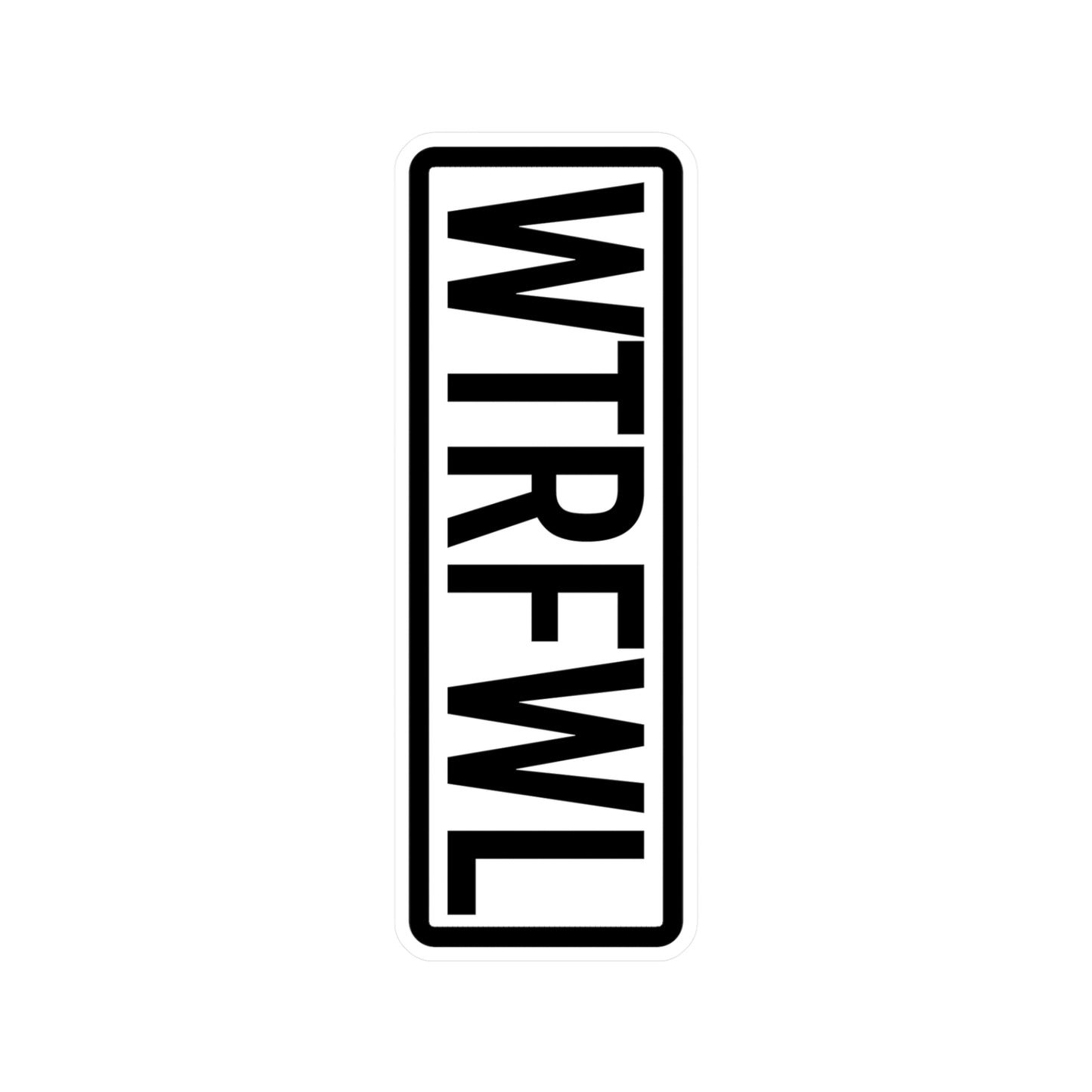 Stylish WTRFWL Kiss-Cut Vinyl Decals for Home Decor