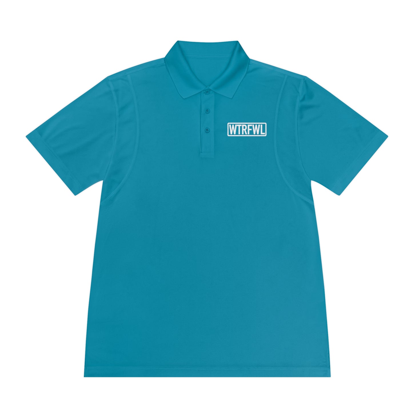 Men's Polo Shirt - WTRFWL White Logo Design