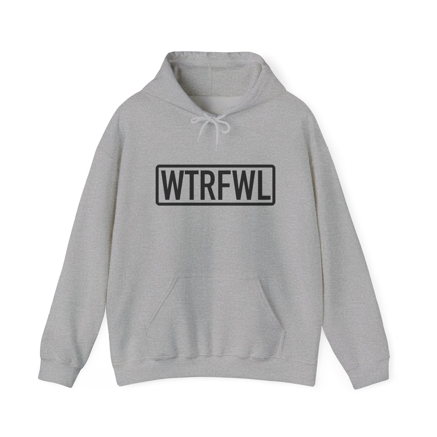 WTRFWL Front Black Logo Hoodie