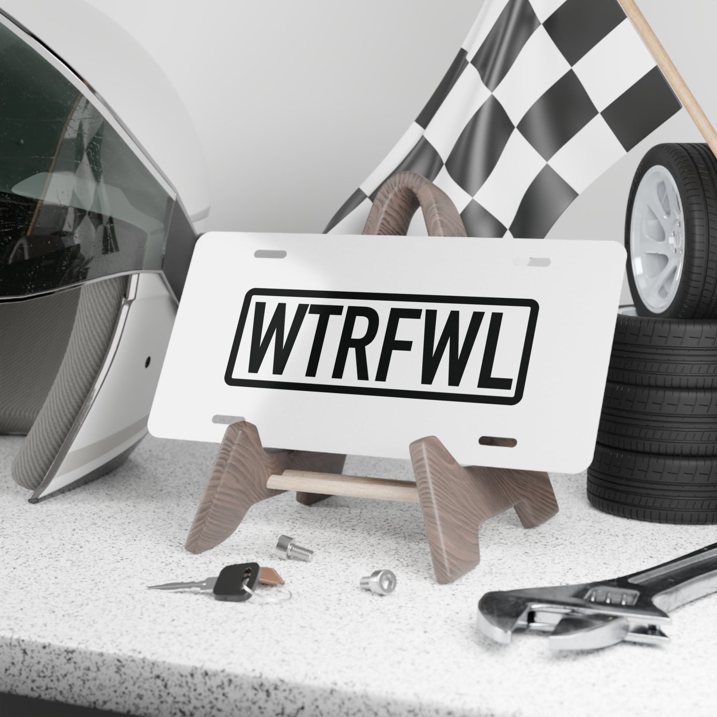 Stylish WTRFWL Vanity Plate | Custom Car Accessories for Unique Personalization
