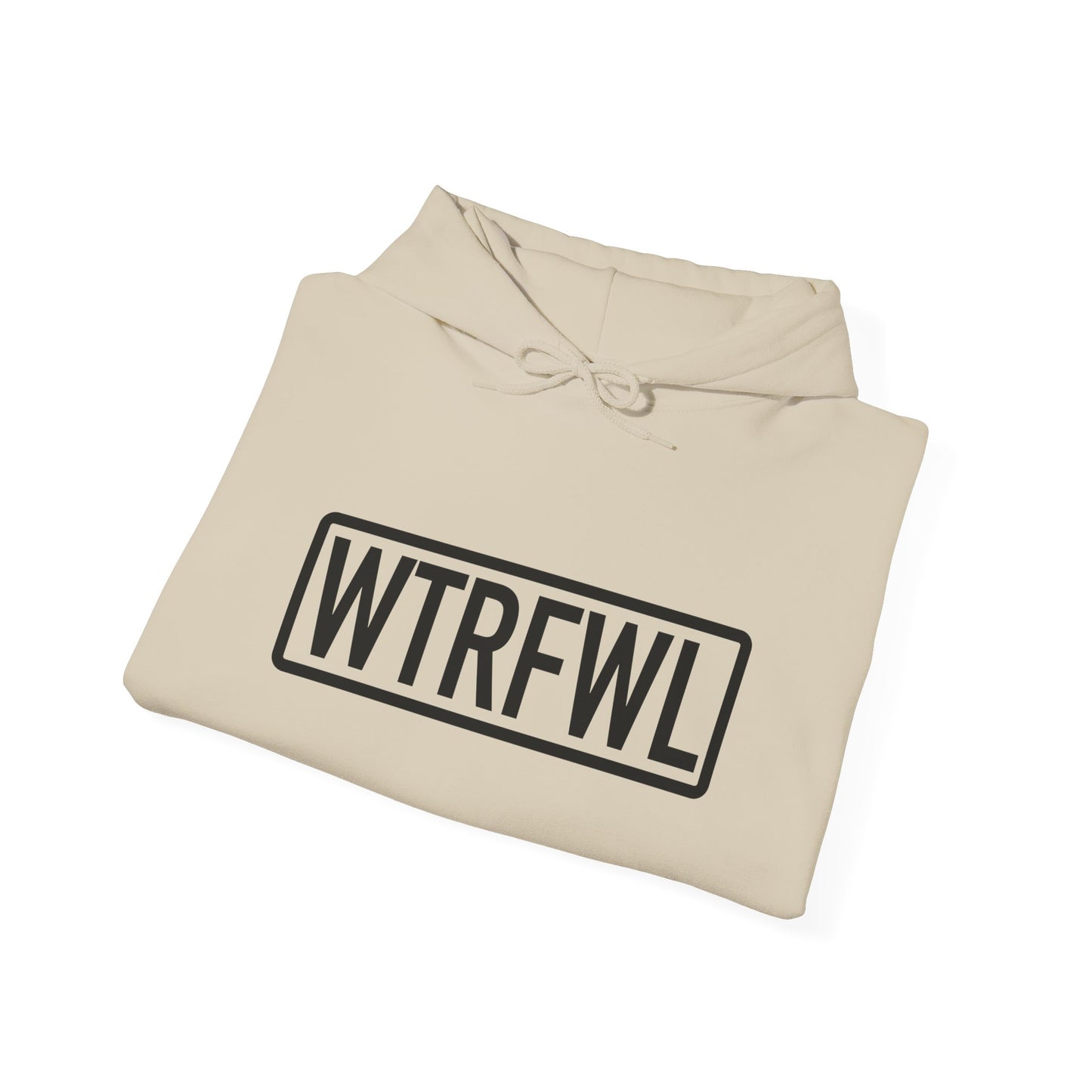 WTRFWL Front Black Logo Hoodie