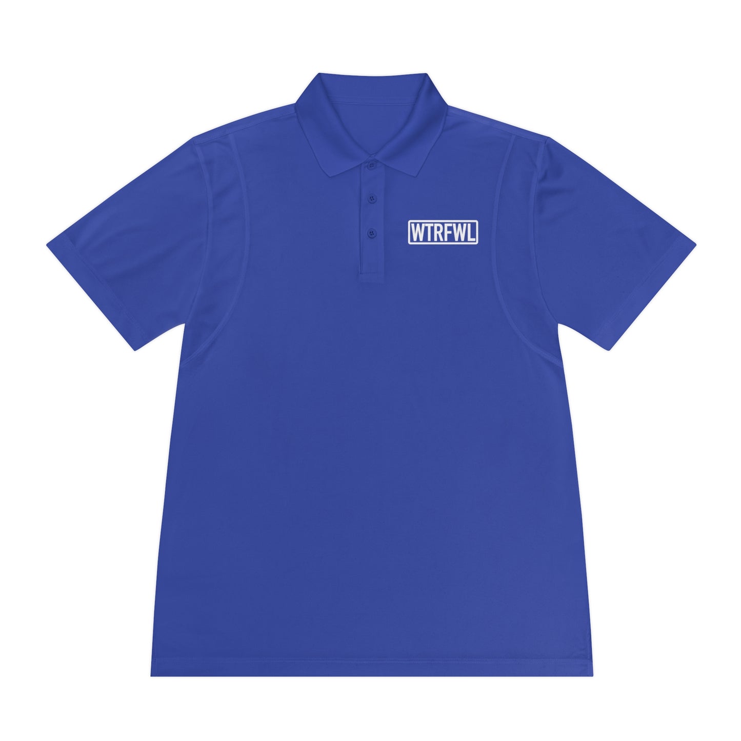 Men's Polo Shirt - WTRFWL White Logo Design