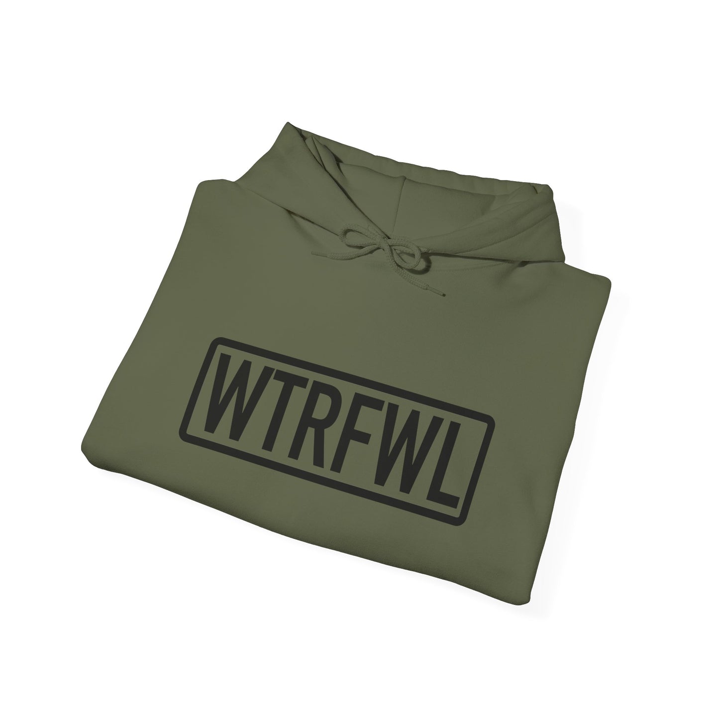 WTRFWL Front Black Logo Hoodie