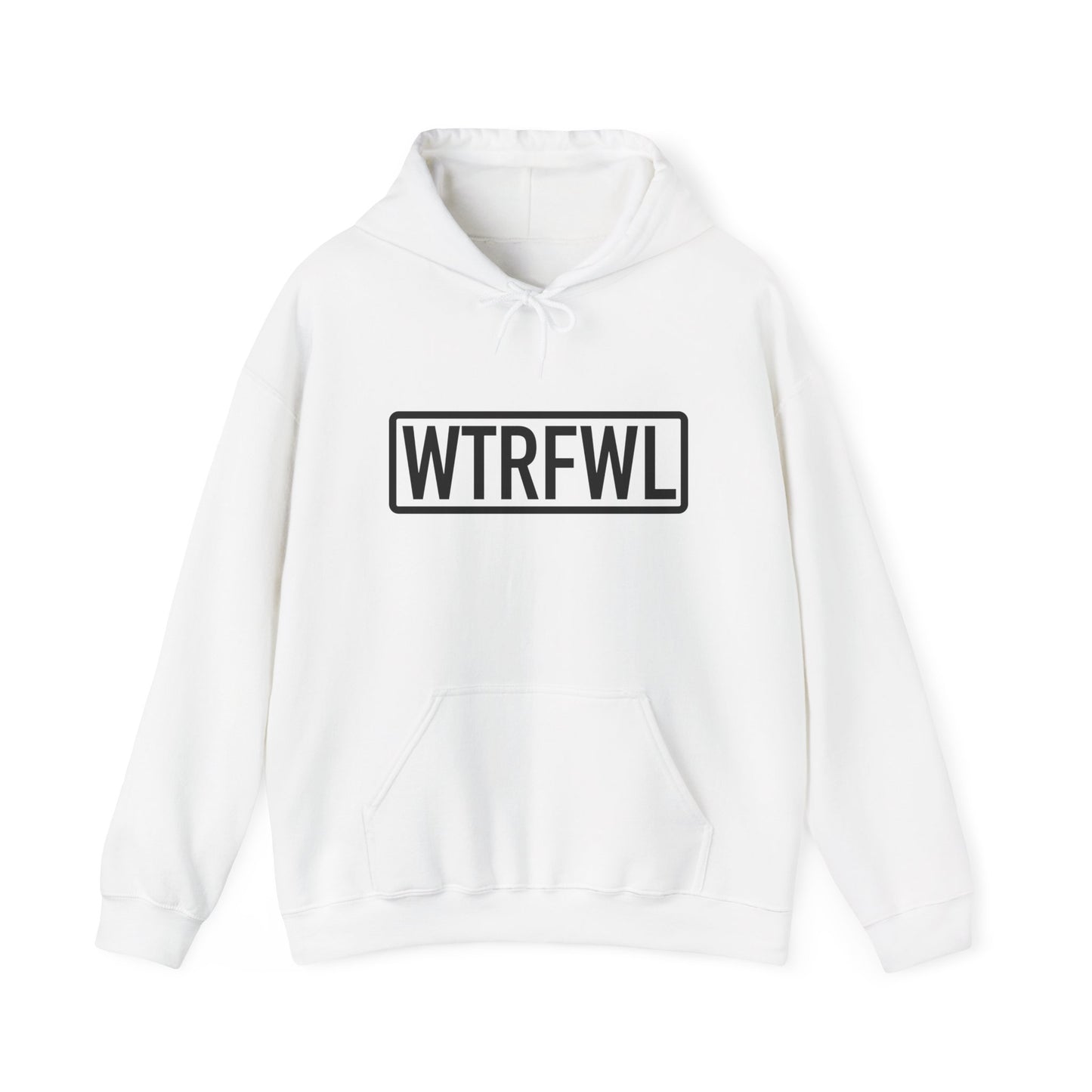 WTRFWL Front Black Logo Hoodie