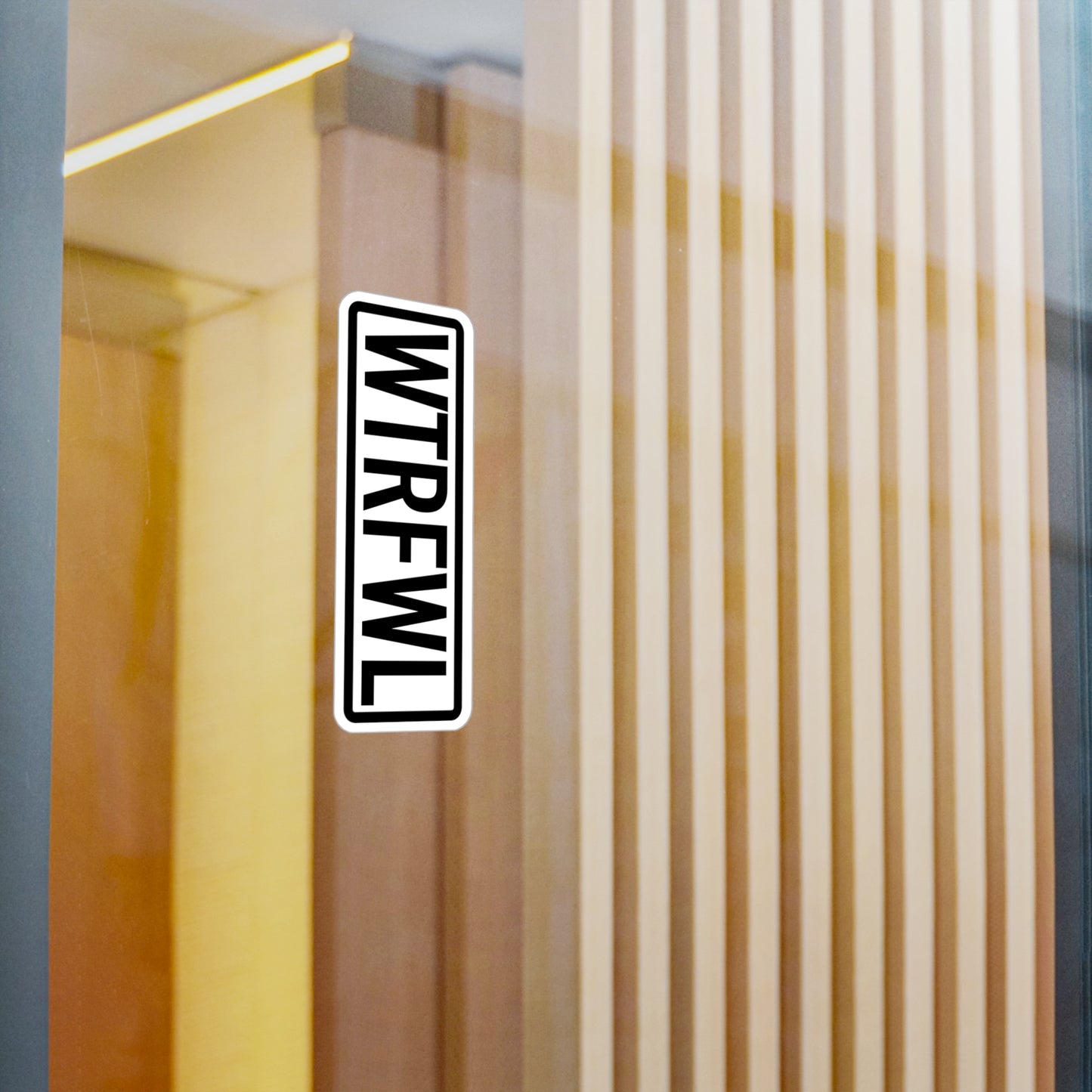 Stylish WTRFWL Kiss-Cut Vinyl Decals for Home Decor