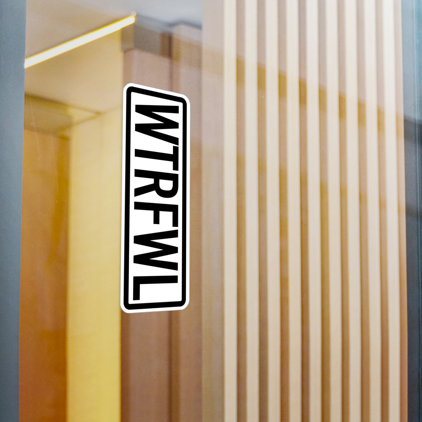 Stylish WTRFWL Kiss-Cut Vinyl Decals for Home Decor