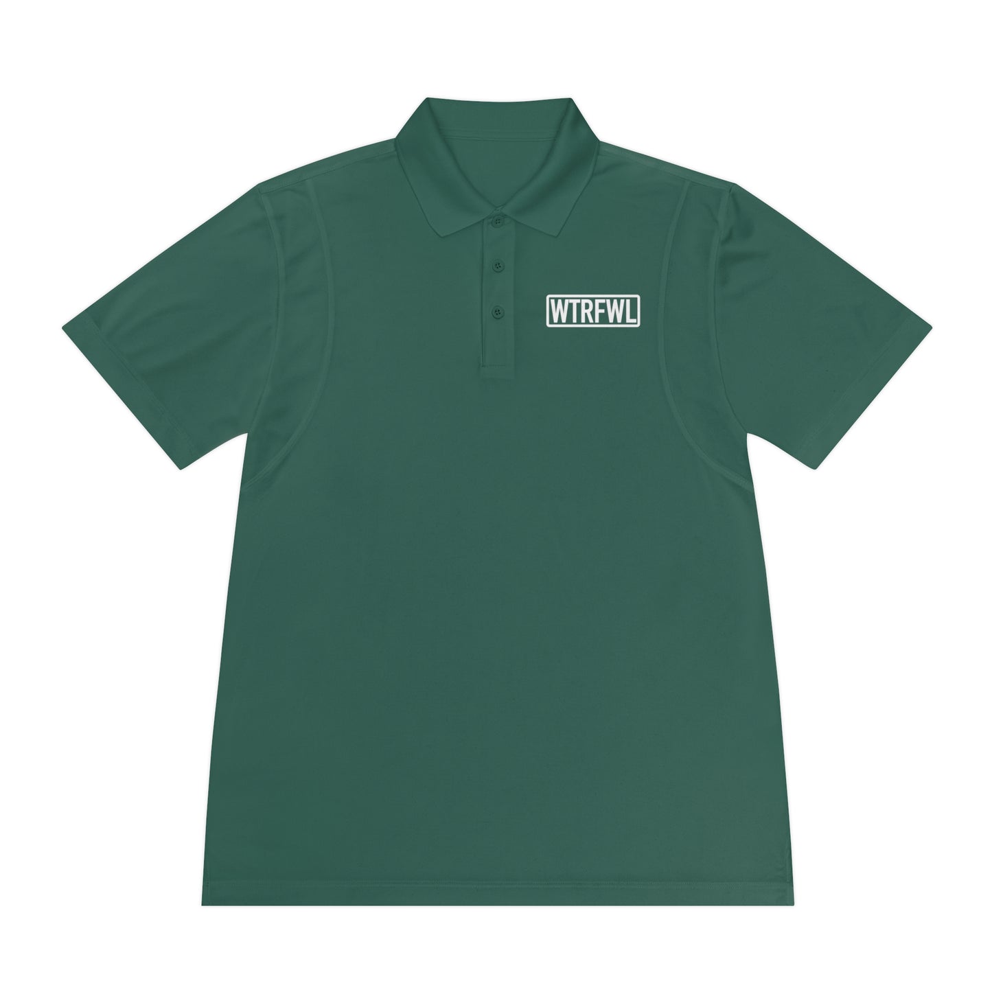 Men's Polo Shirt - WTRFWL White Logo Design