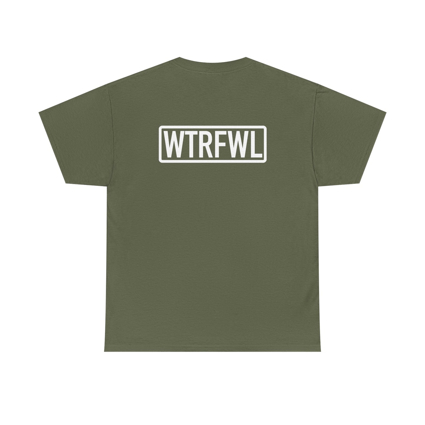 Original Front and Back White Logo Tee