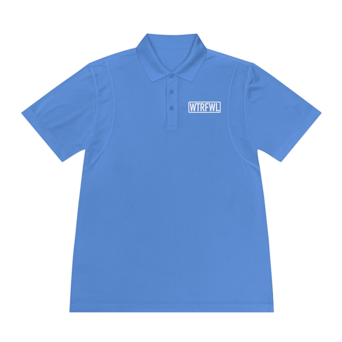 Men's Polo Shirt - WTRFWL White Logo Design