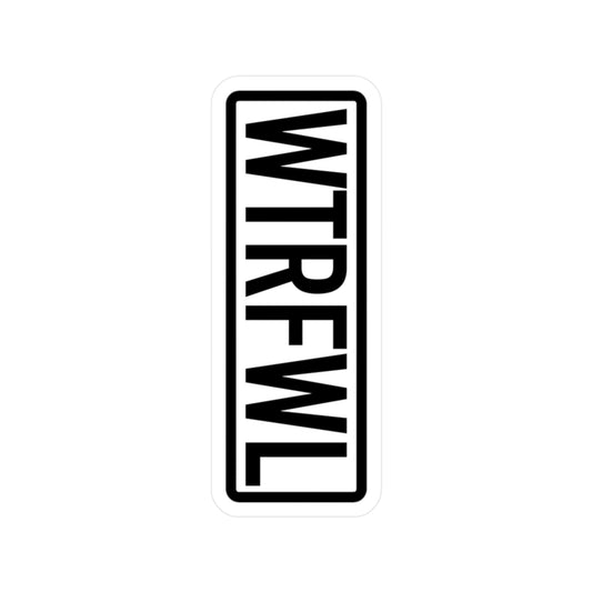 Stylish WTRFWL Kiss-Cut Vinyl Decals for Home Decor