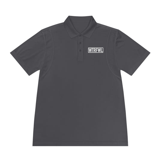 Men's Polo Shirt - WTRFWL White Logo Design
