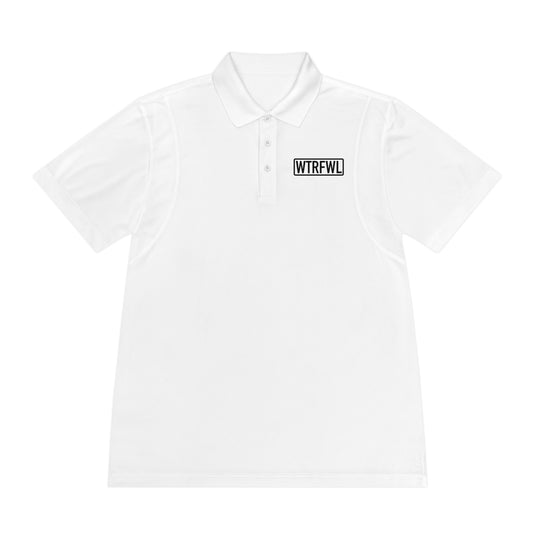 Men's Sport Polo Shirt - WTRFWL Black Logo Design