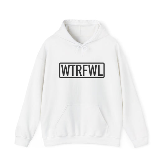 WTRFWL Front Black Logo Hoodie