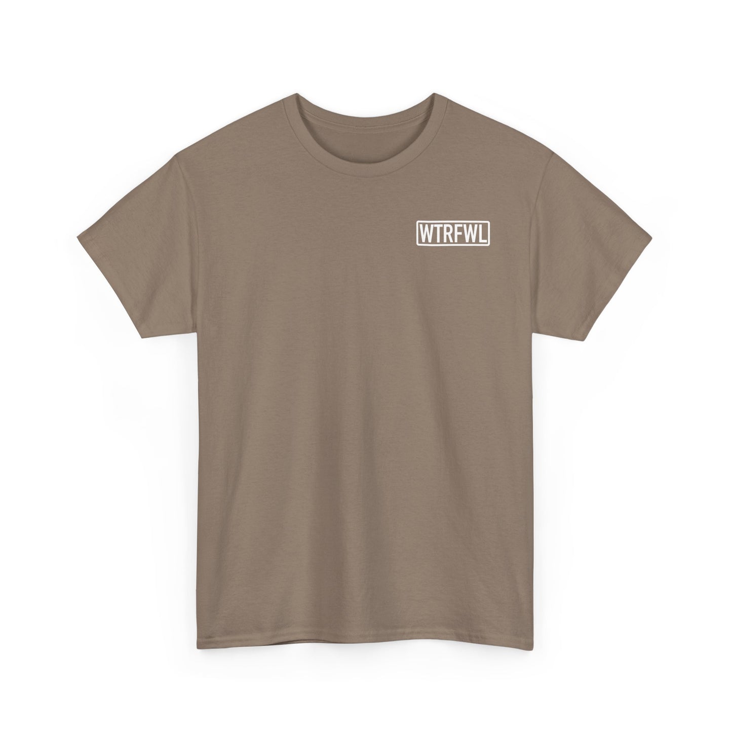 Original Front and Back White Logo Tee