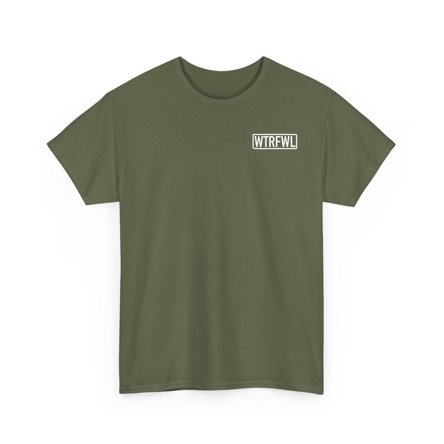 Original Front and Back White Logo Tee
